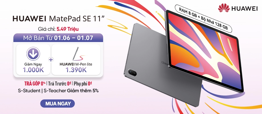 HUAWEI MATEPAD SE Mở bán tặng bút cảm ứng
